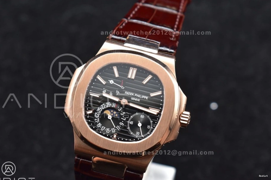 Edition GRF Strap Gray RG Brown on Nautilus Croco Best SS A23J 5712 Dial 0426
